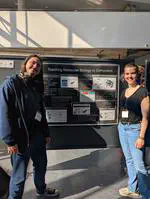 Nicolas Jacquin and Léa Kaufmann represent the Lemieux Lab  at IRIC 2025 Recruitment Event